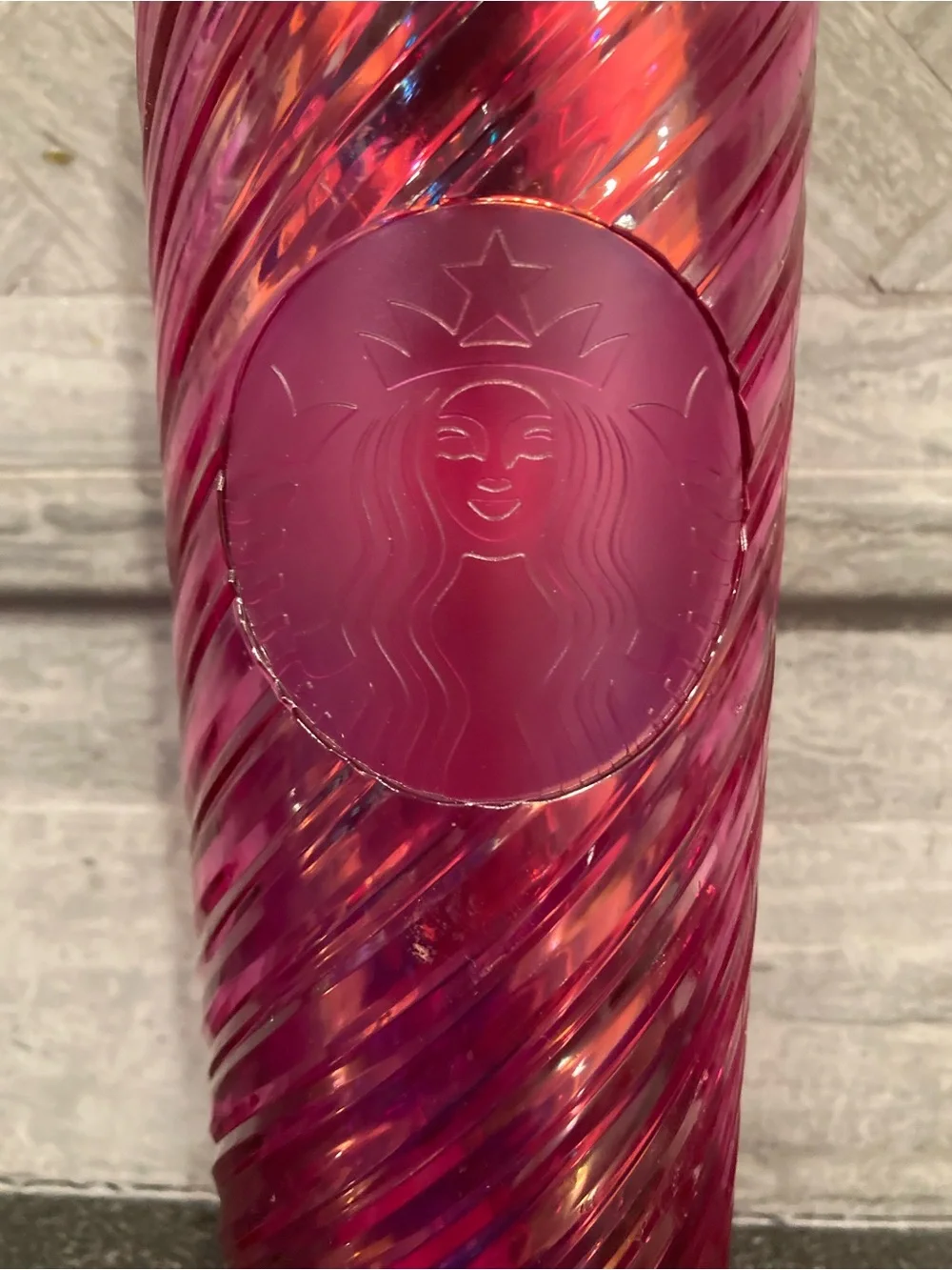 Starbucks Swirled Holiday Tumbler Pair